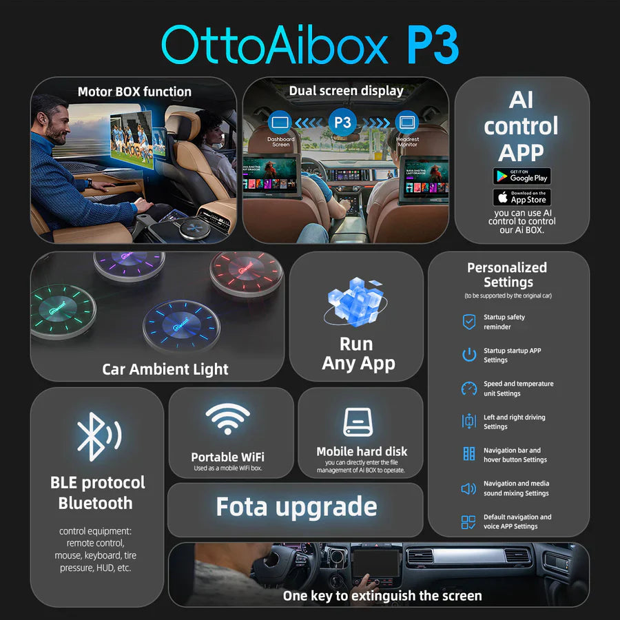 OTTOCAST® OttoAibox P3 CarPlay KI-Box