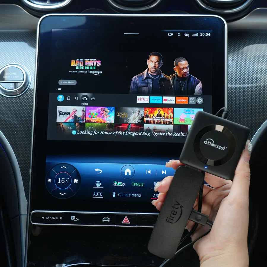 OTTOCAST® Car TV Mate Pro | HDMI Streaming & Wireless CarPlay Android Auto Adapter