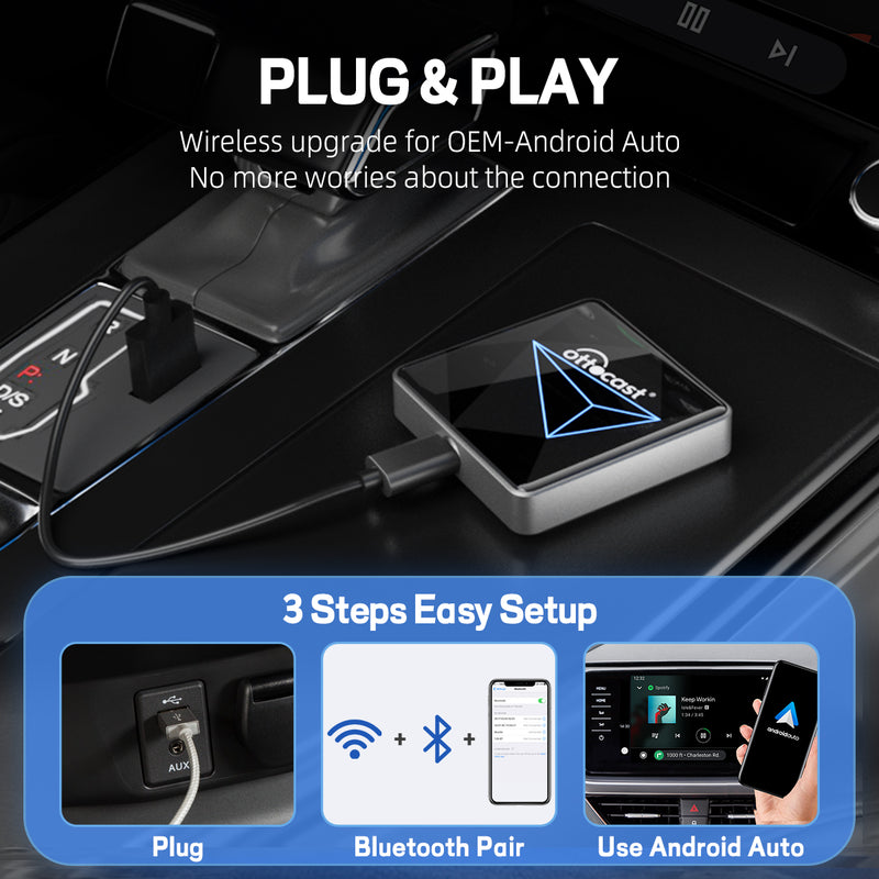 OTTOCAST® A2Air Pro Wireless Android Auto Adapter