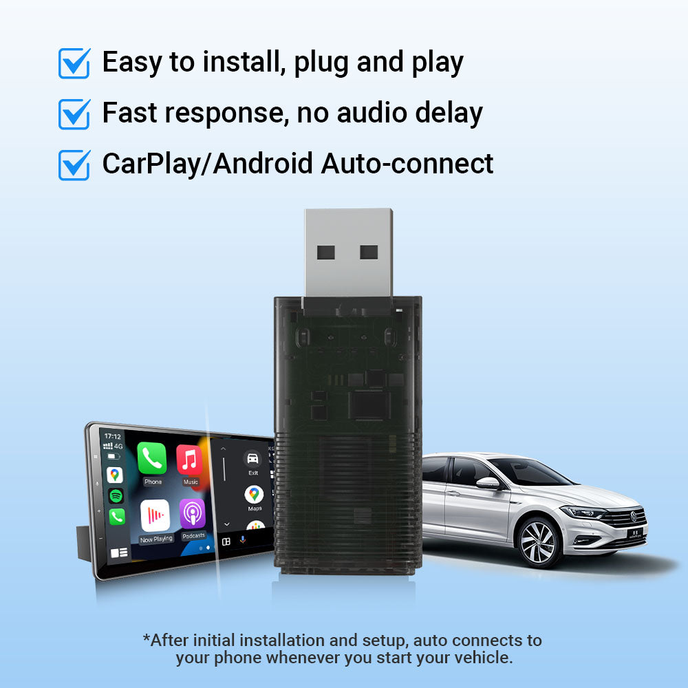 (🎉Summer Sale 40% OFF) Mini Wireless CarPlay/Android auto Adapter