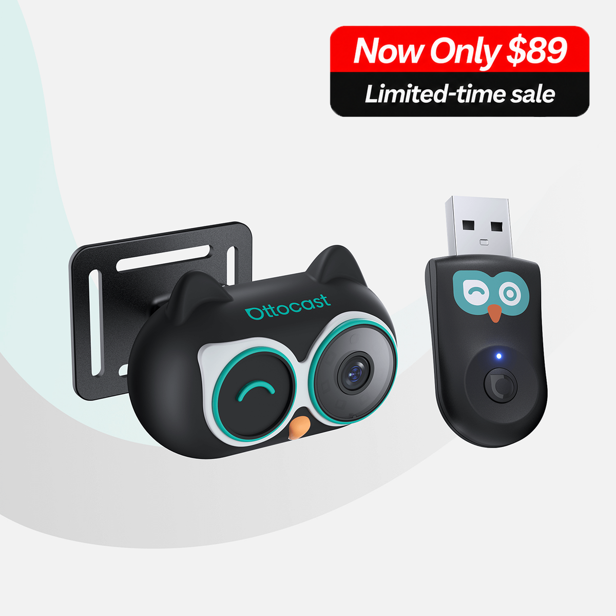 Ottocast® Cabin Care Wireless CarPlay/Android Auto Adapter