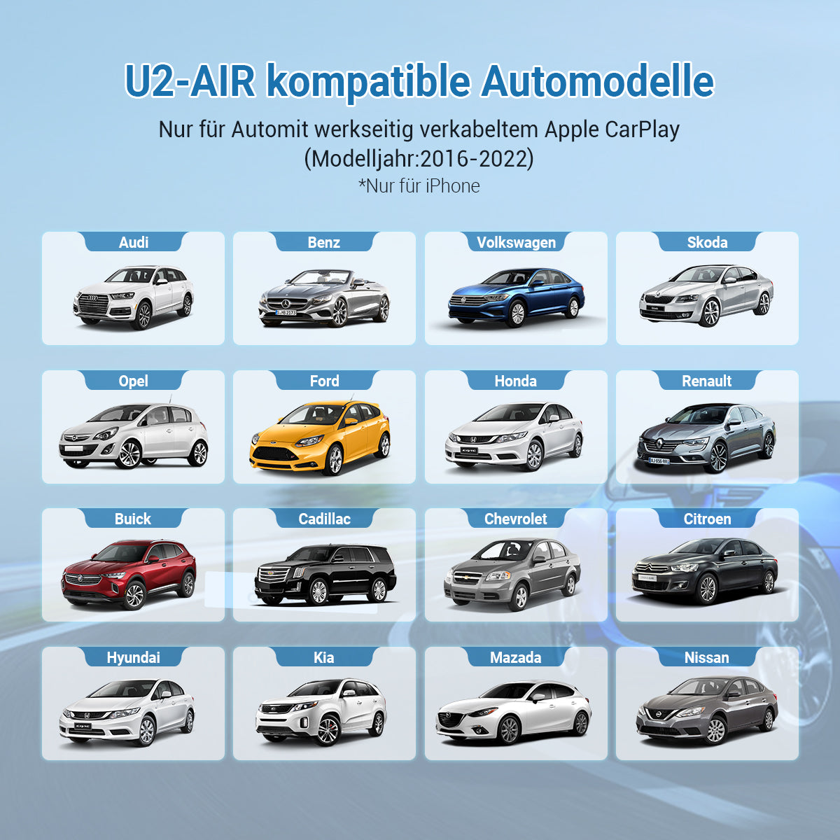 OTTOCAST® U2-AIR Wireless CarPlay Adapter