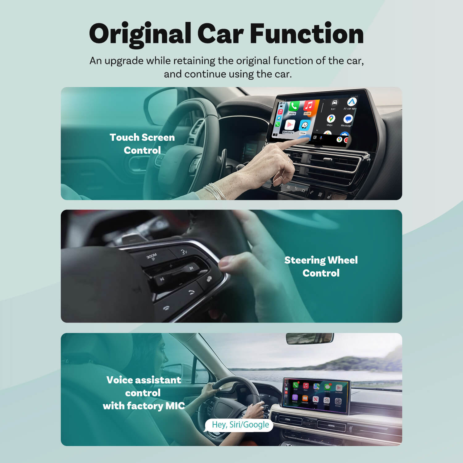 Ottocast Mini Adaptateur CarPlay/Android Auto sans fil