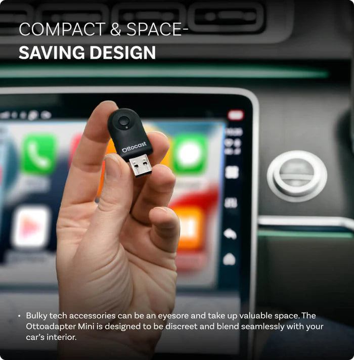 OTTOCAST® Mini 2IN1 Wireless CarPlay/Android Auto Adapter