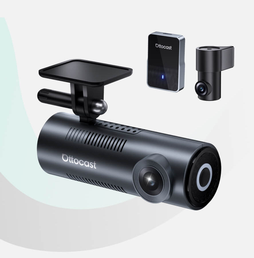 OttoSafe Cam 2-in-1 Dash Cam & Wireless CarPlay Adapter