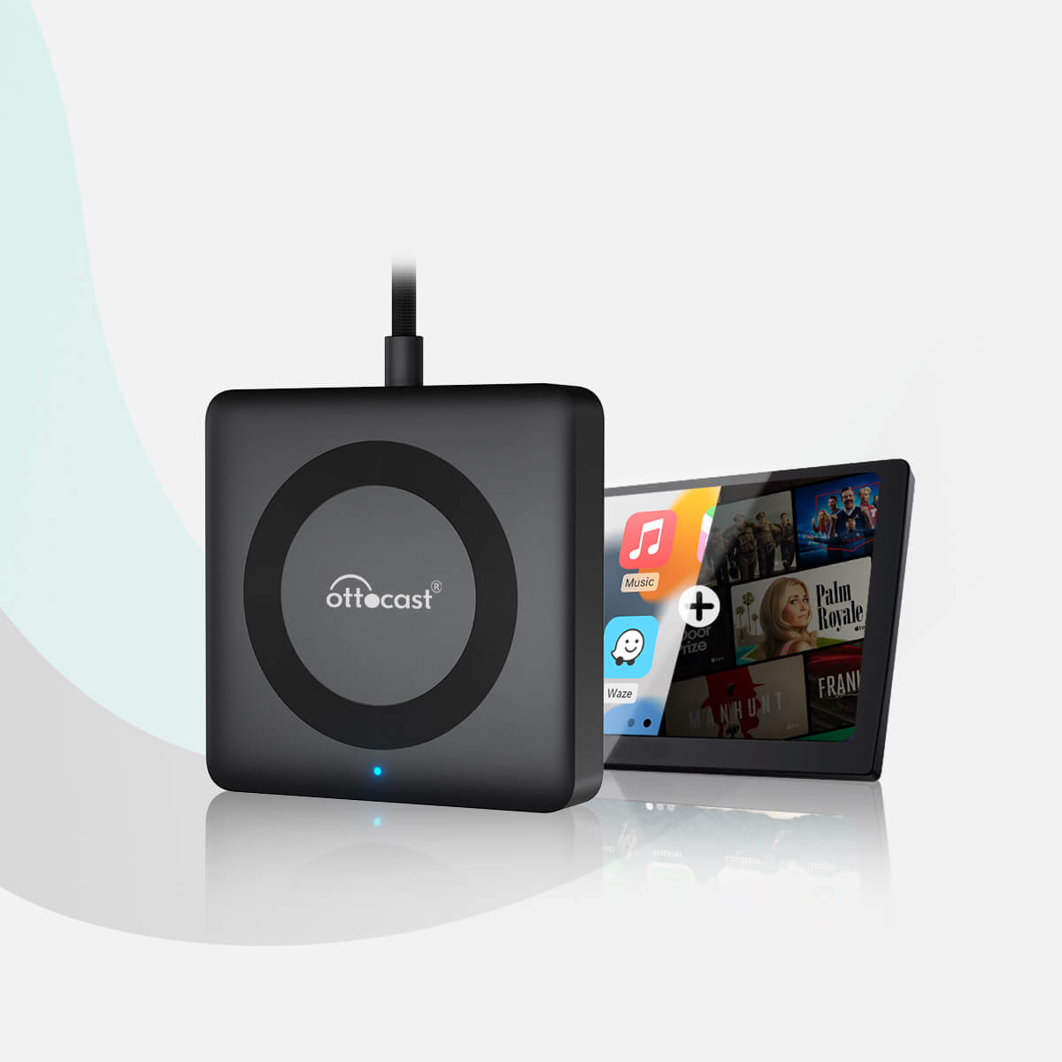 OTTOCAST® Car TV Mate Pro | HDMI Streaming & Wireless CarPlay Android Auto Adapter
