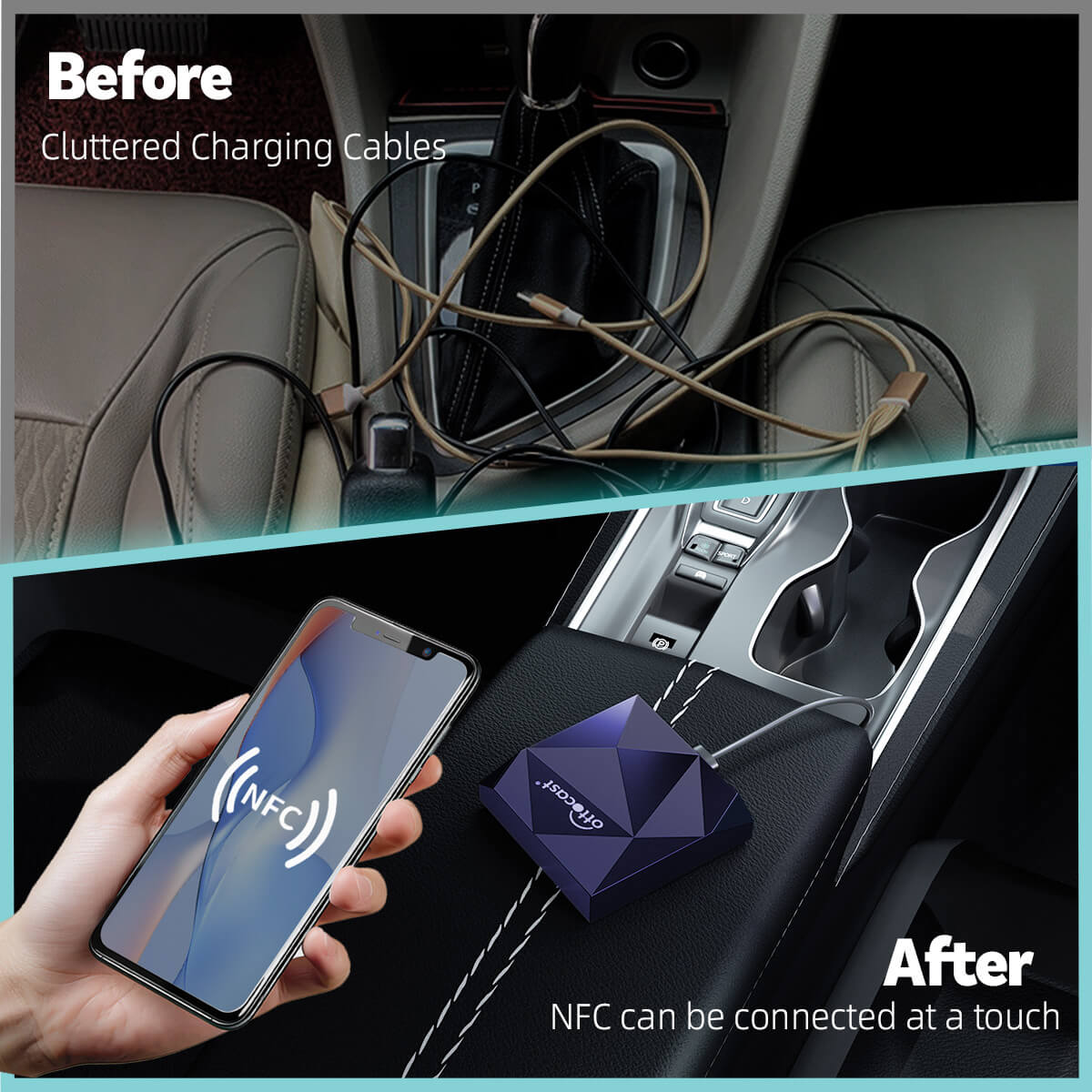 OTTOCAST® A2Air Android Auto Wireless NFC Adapter