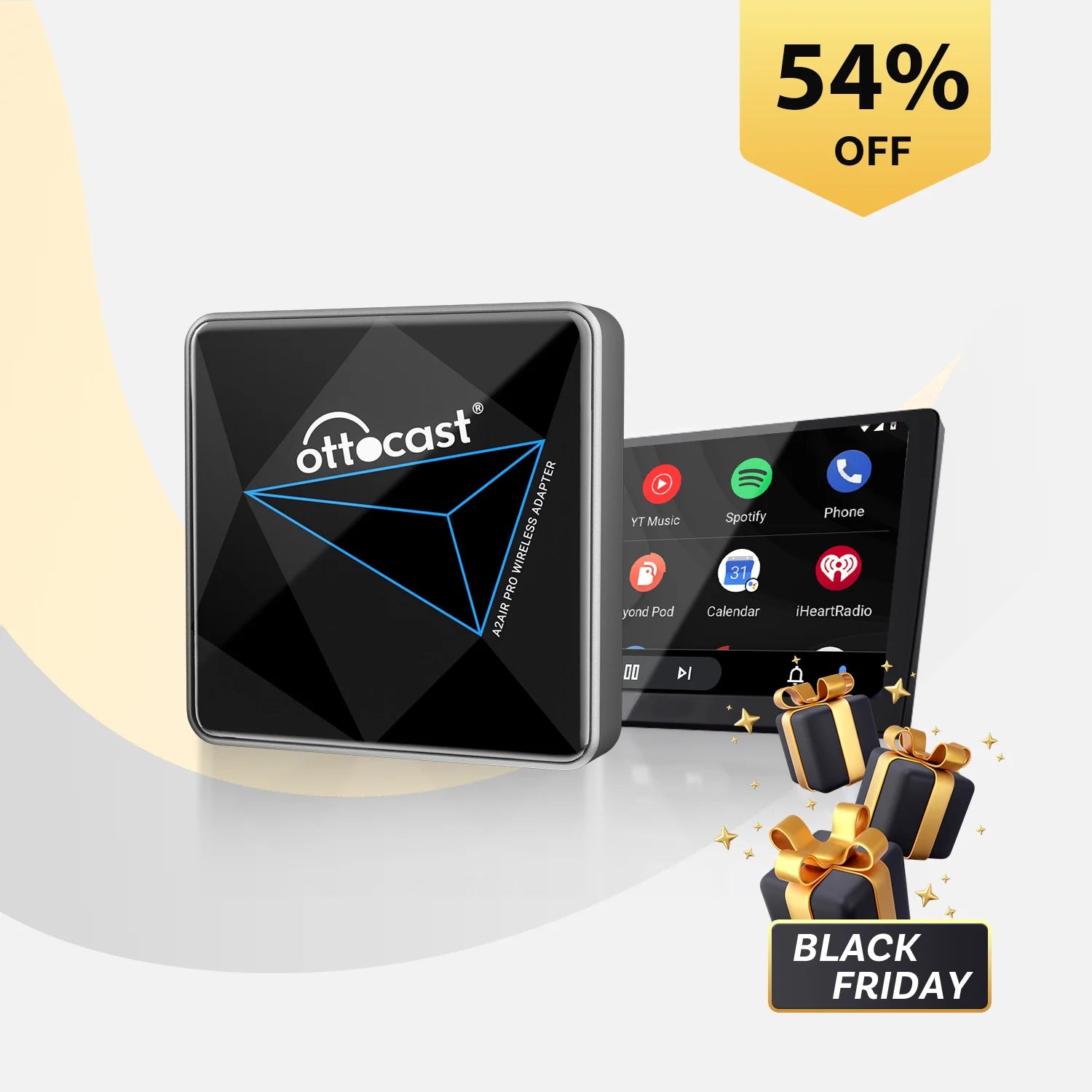 OTTOCAST® A2Air Pro Wireless Android Auto Adapter