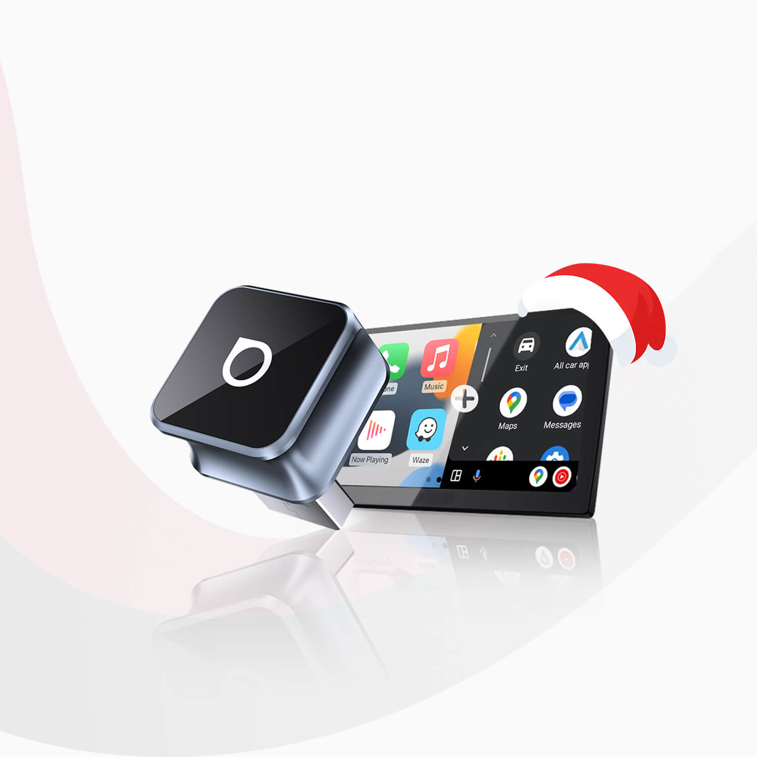 (🎄Christmas Sale 20% OFF)Ottocast Mini 3.0 Ultra Cube wireless CarPlay Android Auto Adapter