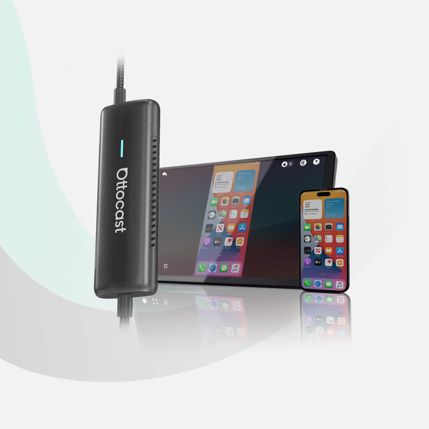 OTTOCAST® Mirror Touch Adapter Wireless CarPlay