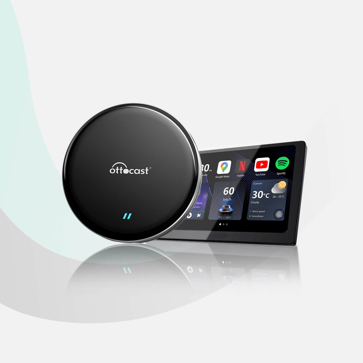 OTTOCAST® OttoAibox P3 Lite Caja AI CarPlay