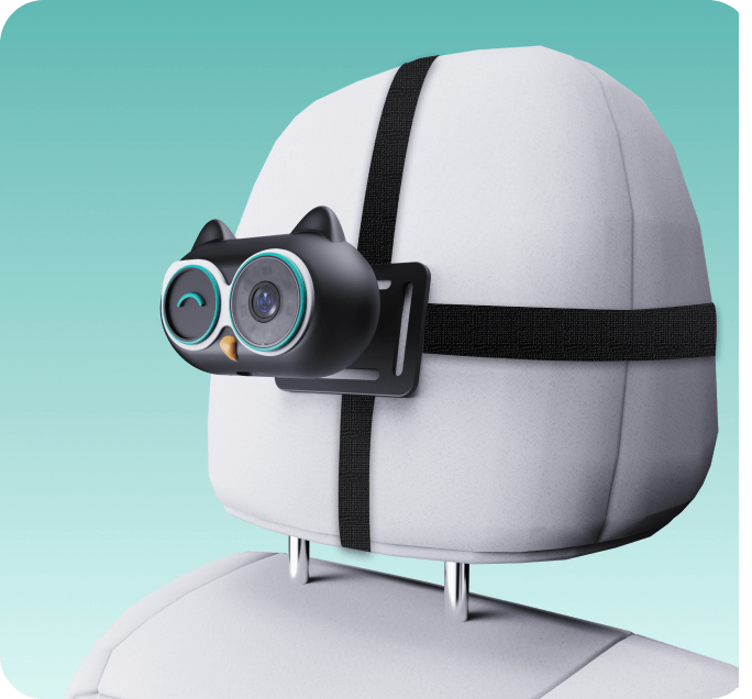 <h4>Strap it on the headrest</h4>