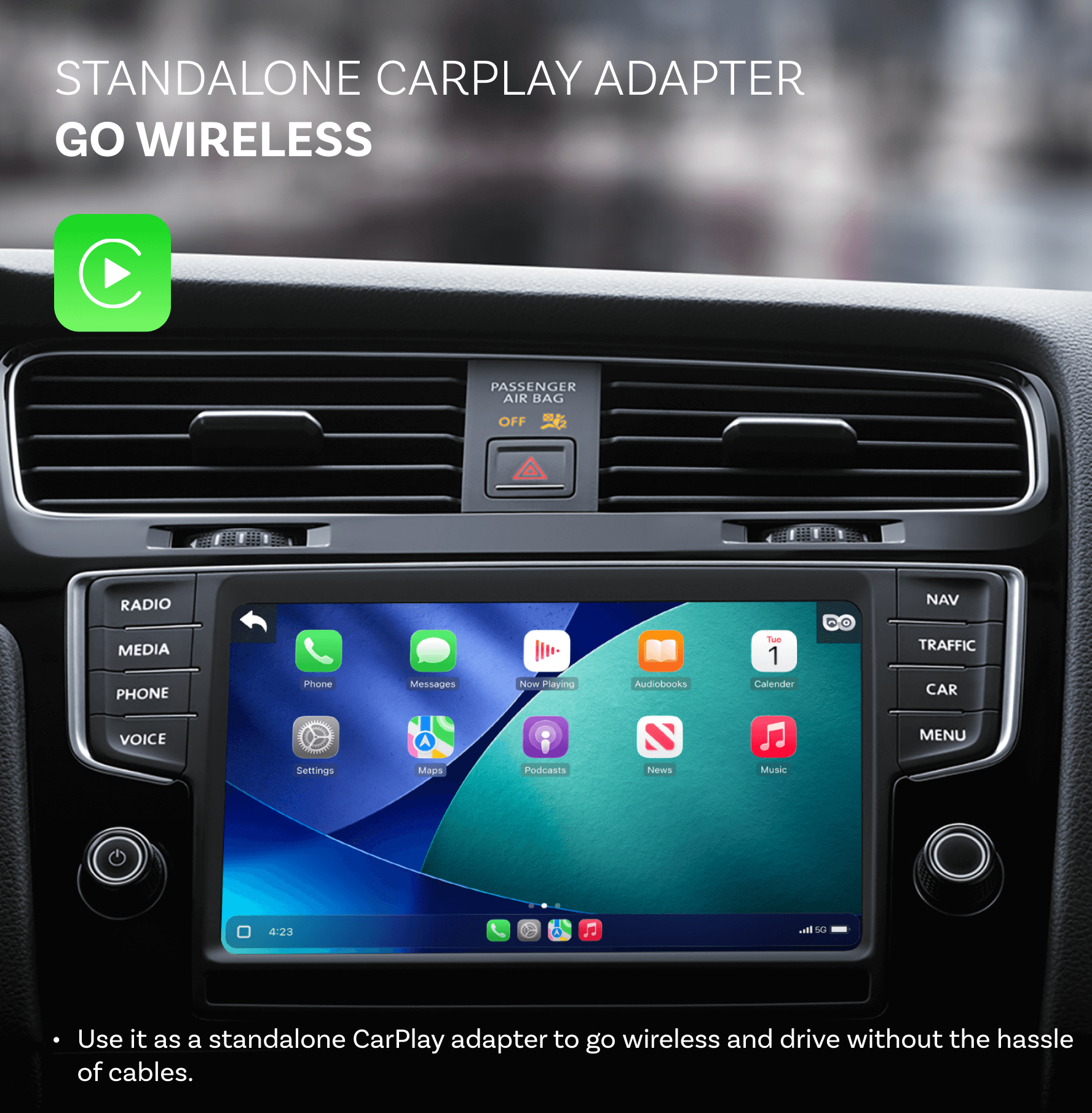 (🎄Christmas Sale 20% OFF) OTTOCAST® Cabin Care Wireless CarPlay Adapter