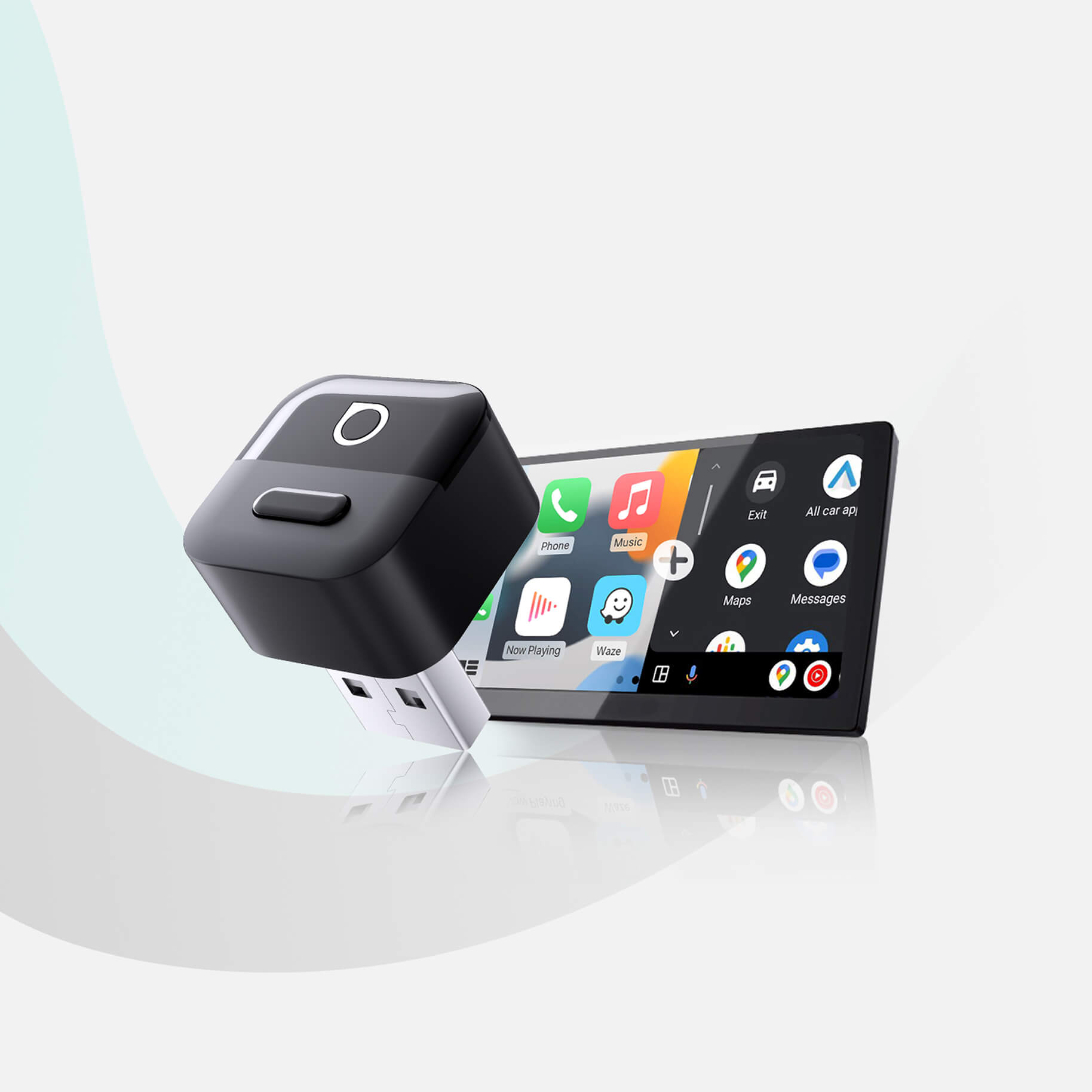 OTTOCAST® Mini Pico Wireless CarPlay/Android Auto Adapter