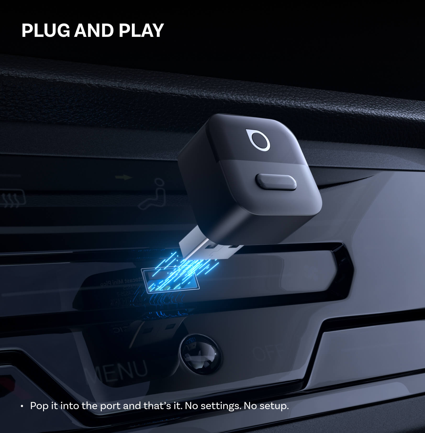 OTTOCAST® Mini Pico Wireless CarPlay/Android Auto Adapter