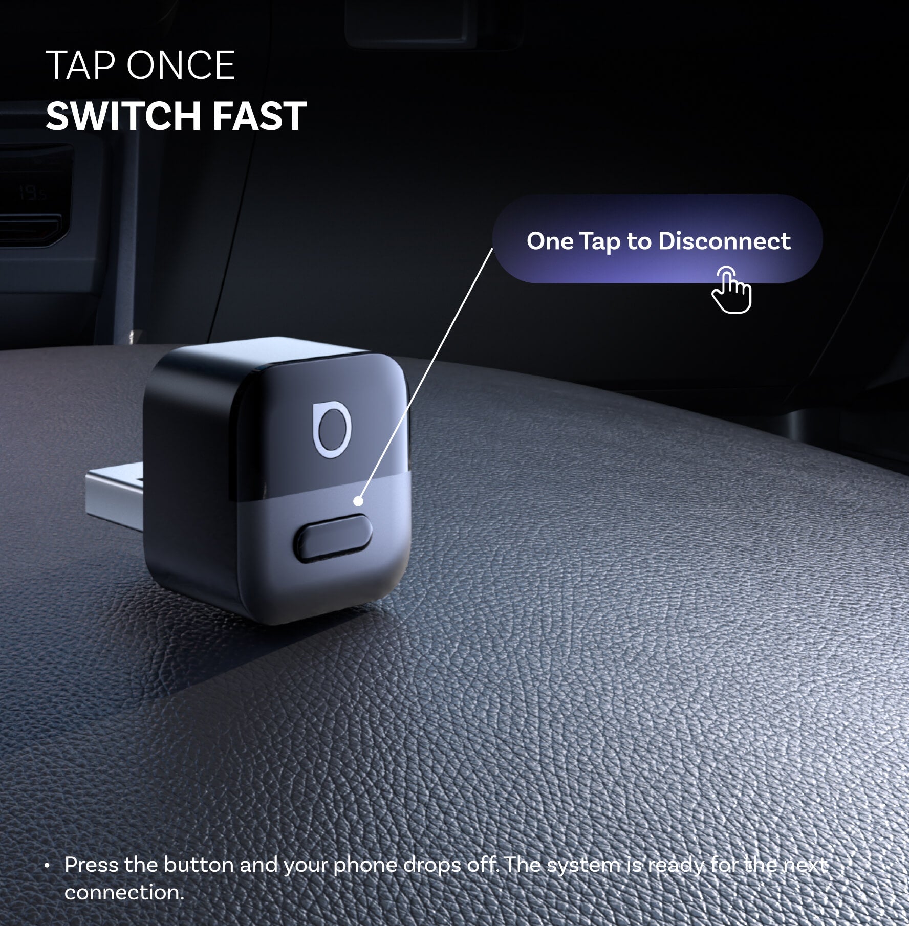 OTTOCAST® Mini Pico Wireless CarPlay/Android Auto Adapter