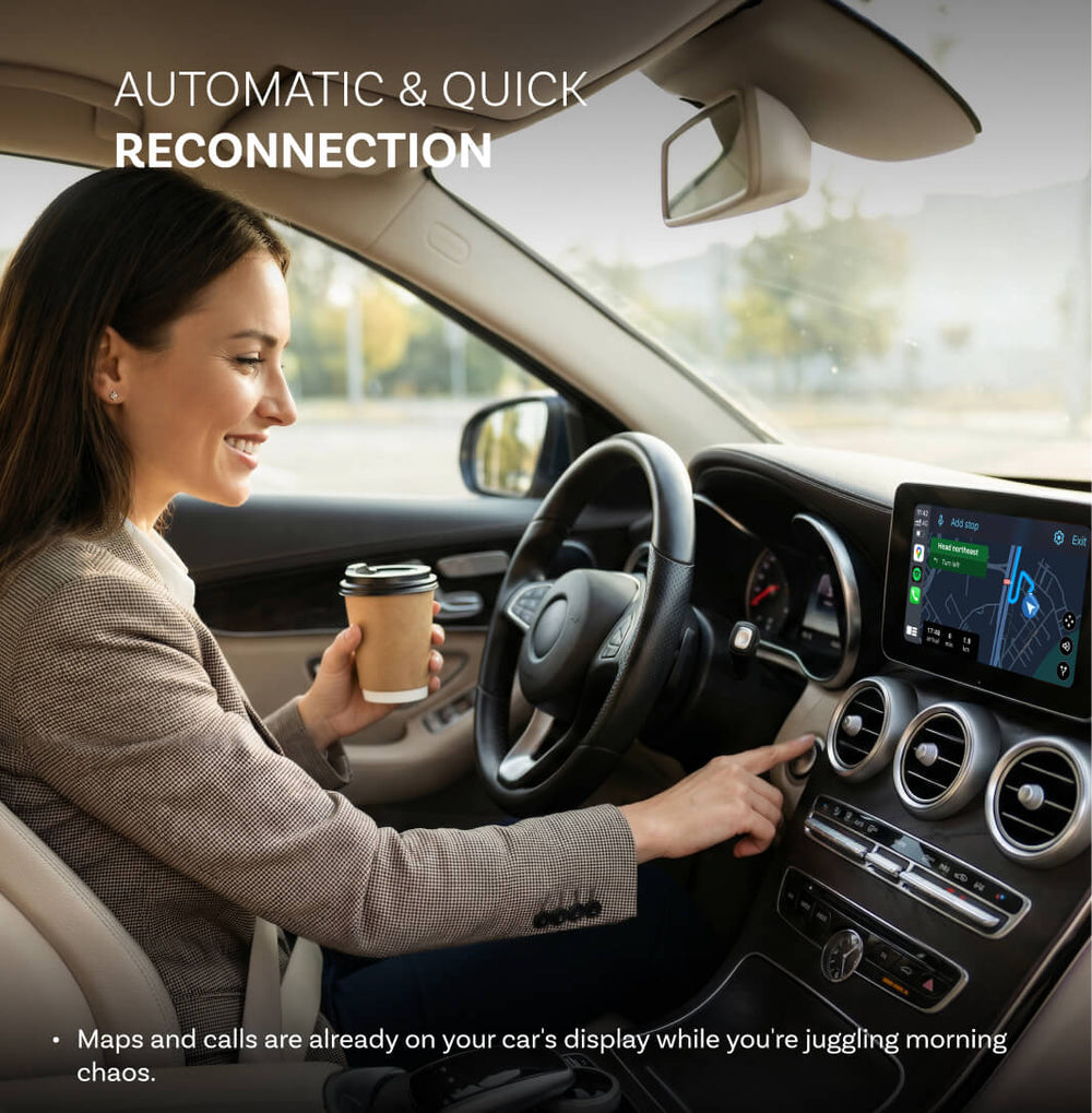 OTTOCAST® Mini NOVA Adaptateur CarPlay/Android Auto sans fil