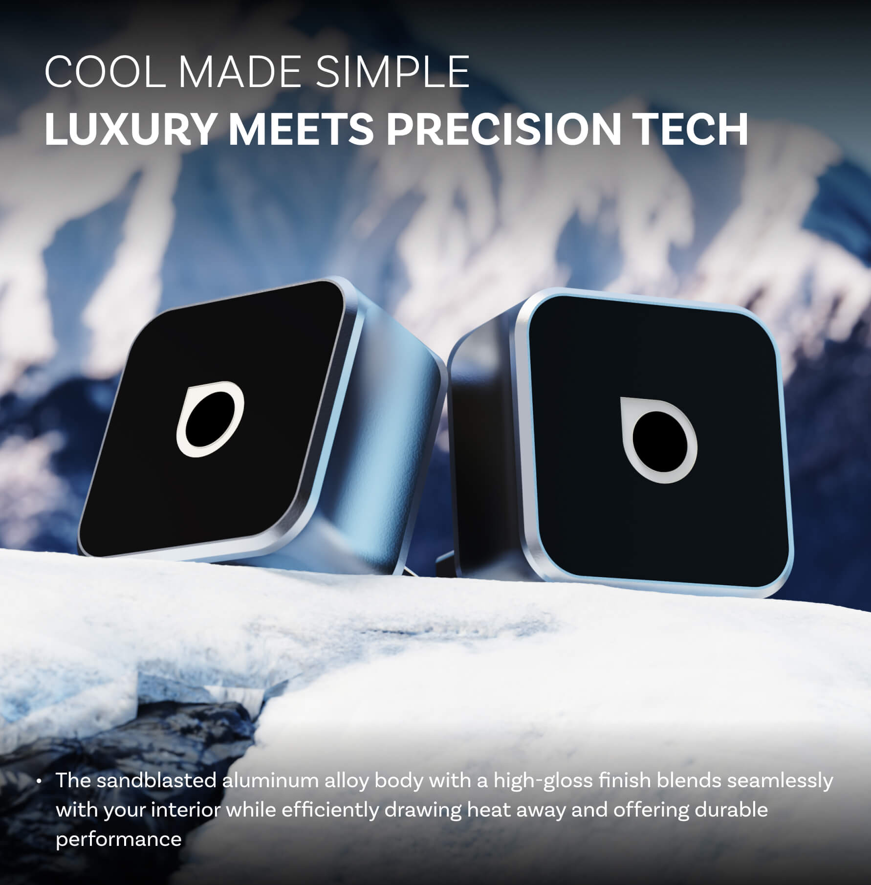 OTTOCAST® Mini 3.0 Ultra Cube Wireless CarPlay Android Auto 2 in 1 Adapter - Cosmic Orange