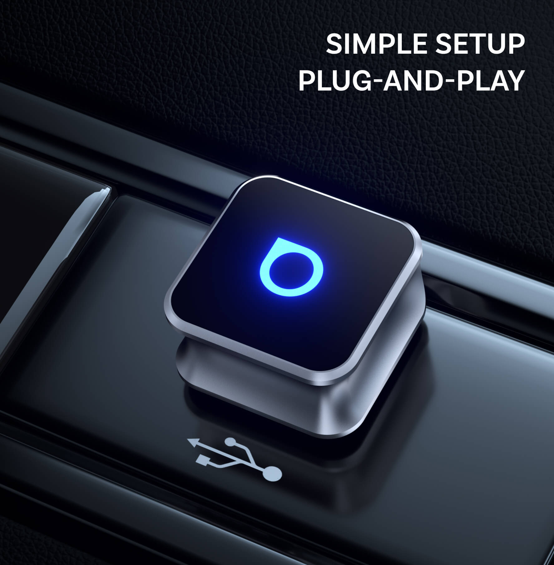 OTTOCAST® Mini 3.0 Ultra Cube Adaptateur 2 en 1 CarPlay Android Auto sans fil