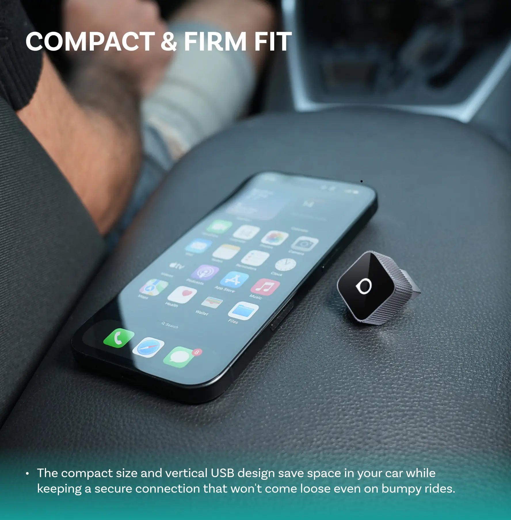 OTTOCAST® Mini 3.0 Ultra Slim Wireless CarPlay Android Auto 2 in 1 Adapter