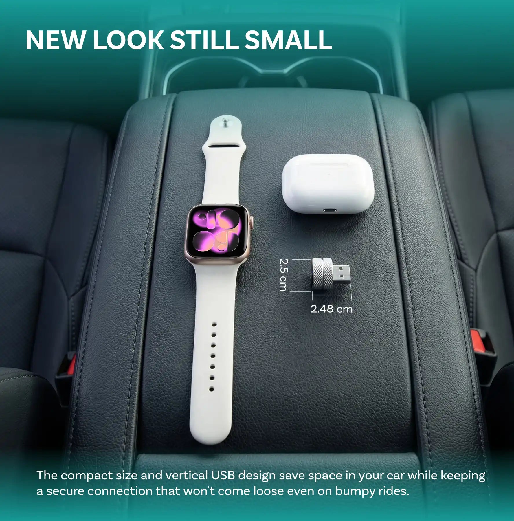 OTTOCAST® Mini Tube Adaptateur CarPlay/Android Auto sans fil