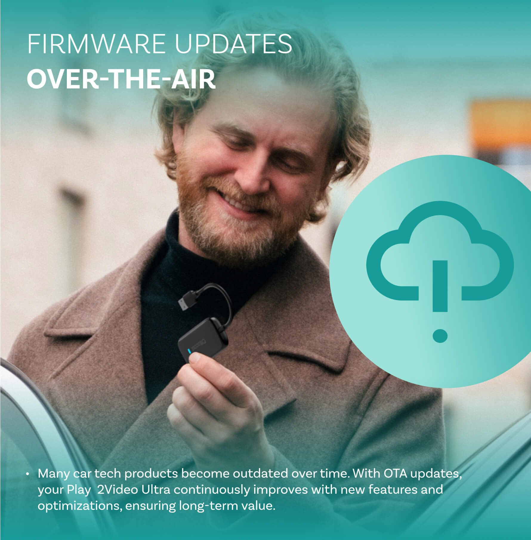 OTTOCAST® Plav2Video Ultra CarPlay/Android Multimedia Box