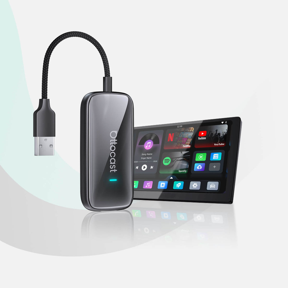 2026 New Release Plav2Video Ultra | Wireless CarPlay & Android Auto All-in-1 Adapter with App Hub