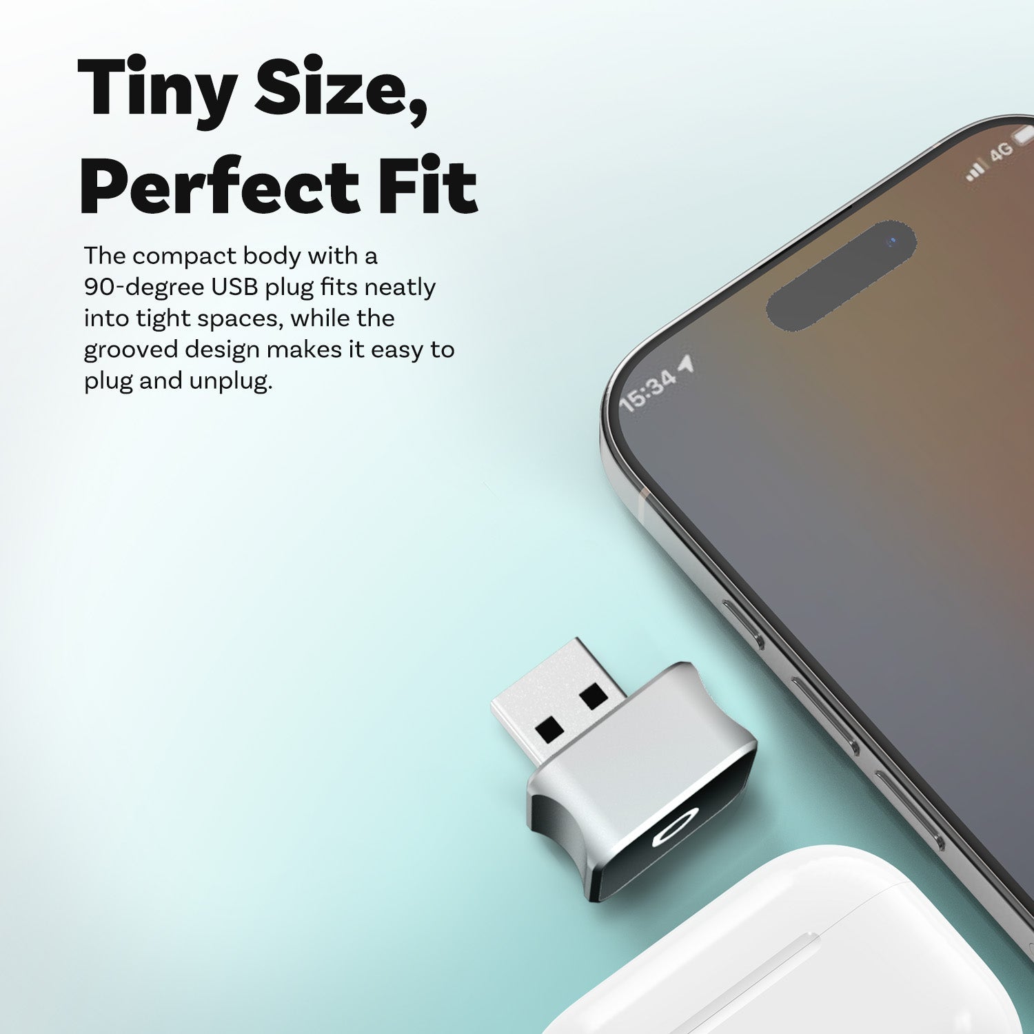 (🎉Black Friday 50 % RABATT) Ottocast Mini 3.0 Ultra Cube trådløs CarPlay Android Auto-adapter