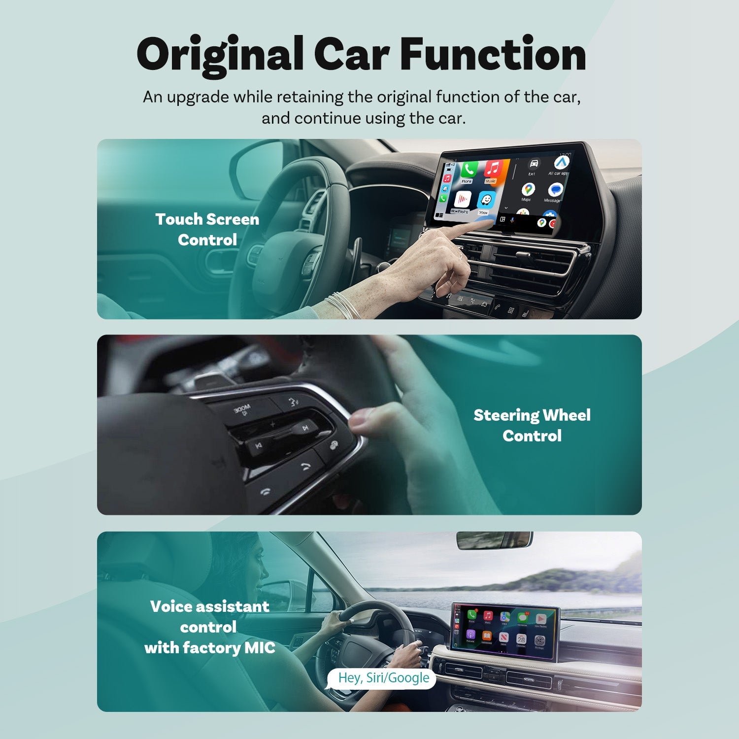 Ottocast® Mini 3.0 Ultra Cube wireless CarPlay Android Auto Adapter