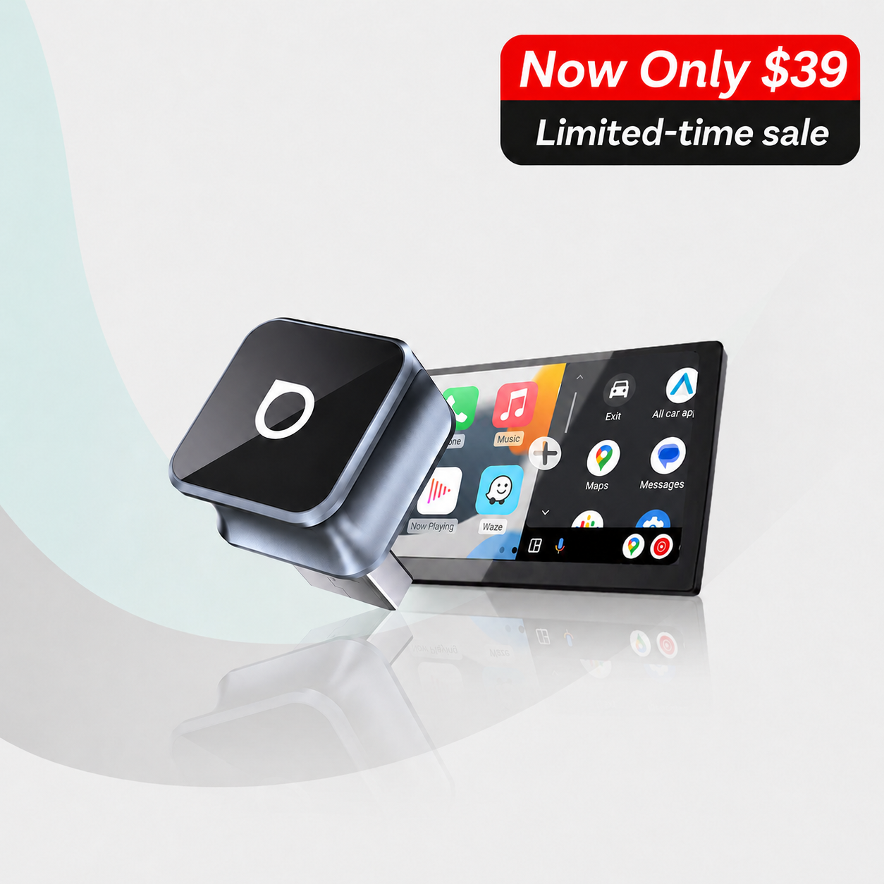 Ottocast Mini 3.0 Ultra Cube wireless CarPlay Android Auto Adapter