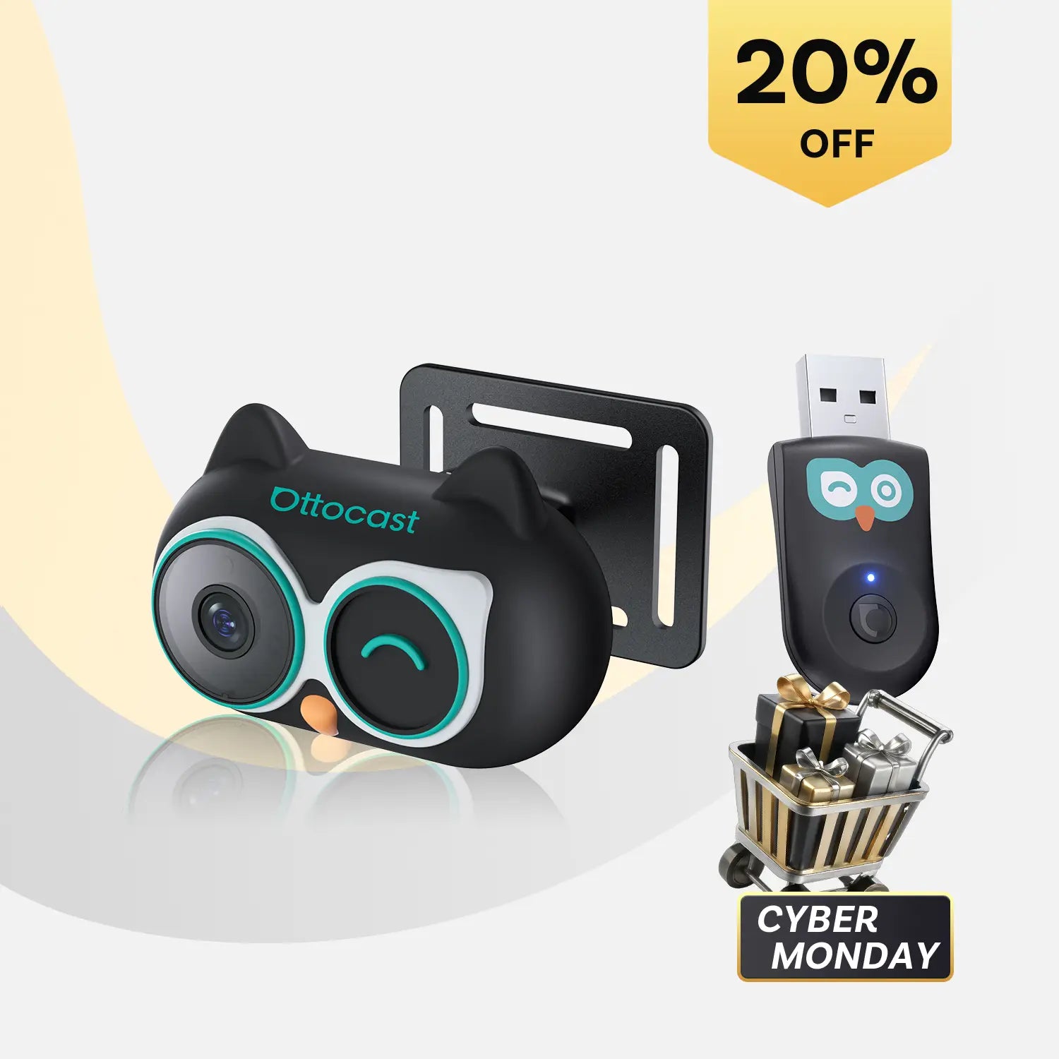 (🎉Black Friday 20% OFF) OTTOCAST® Cabin Care Wireless CarPlay Adapter