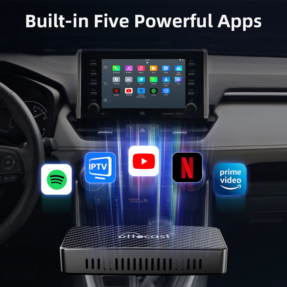 Play2Video Pro Wireless CarPlay/ Android Auto All-in-one Adapter