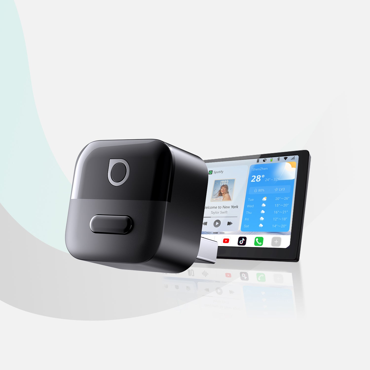 OTTOCAST® Mini Pico Wireless CarPlay/Android Auto Adapter