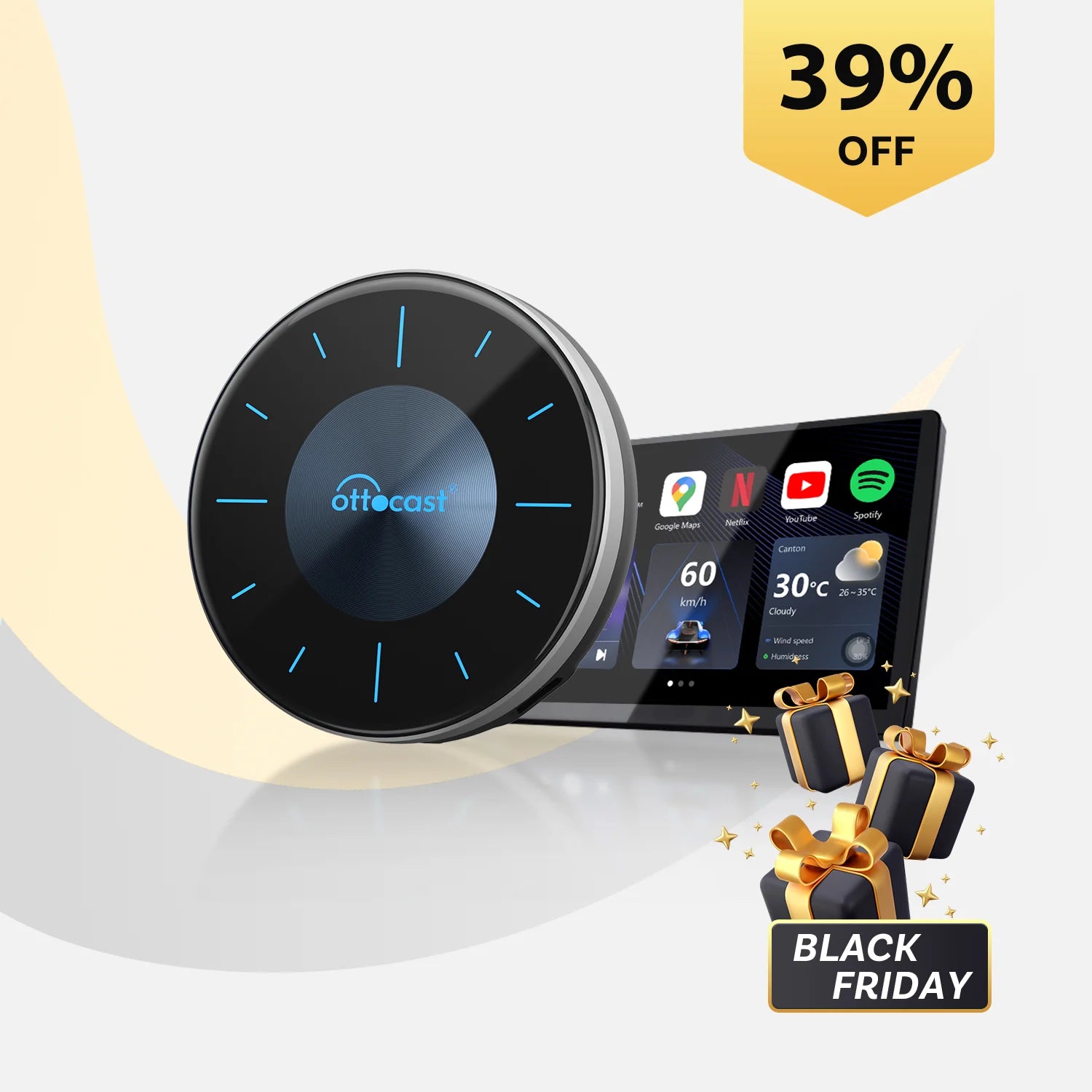 OTTOCAST® OttoAibox P3 CarPlay AI Box