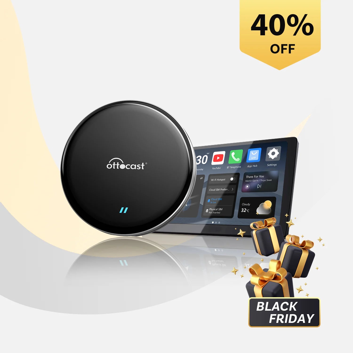 OTTOCAST® OttoAibox P3 Lite CarPlay AI Box