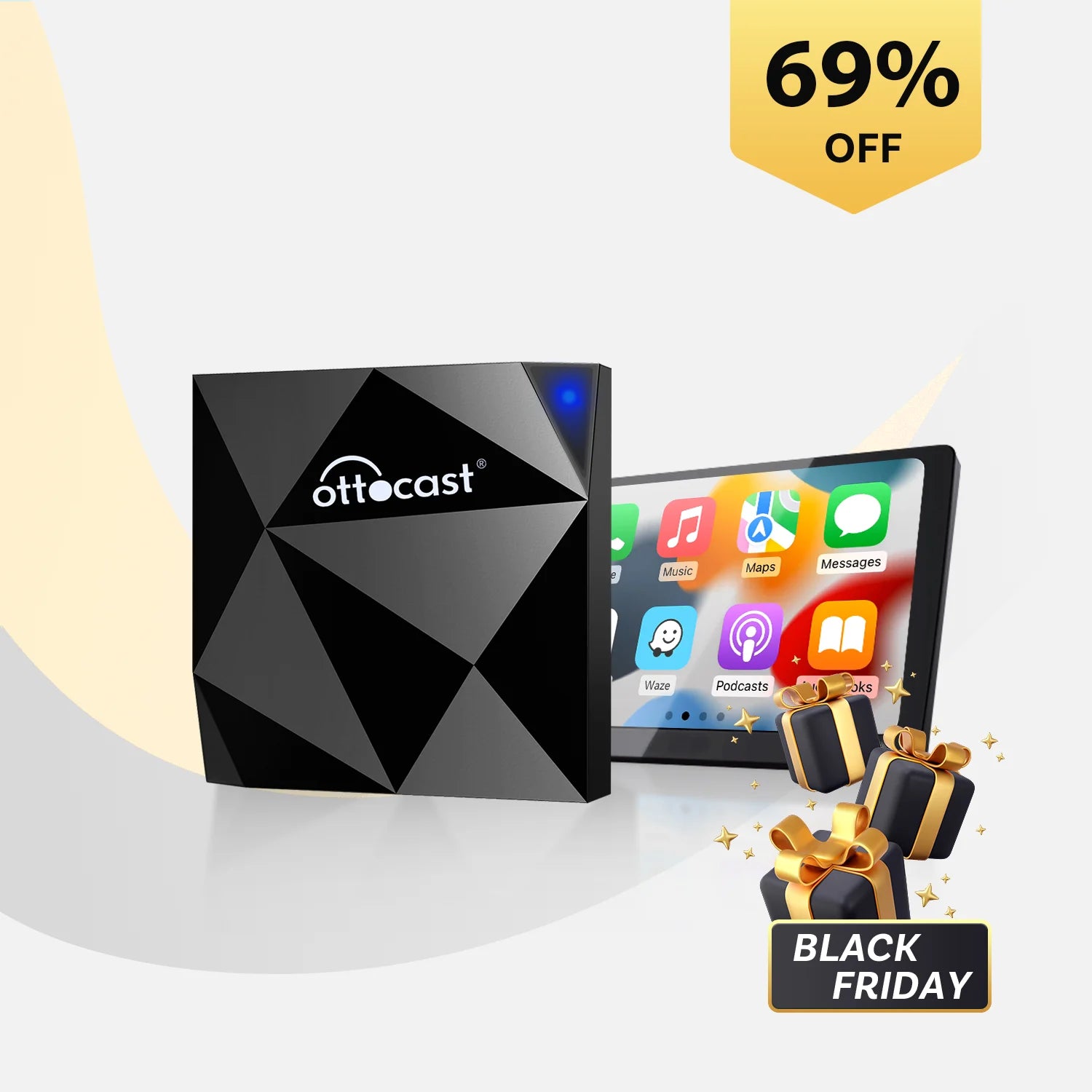 OTTOCAST® U2-AIR Wireless CarPlay Adapter