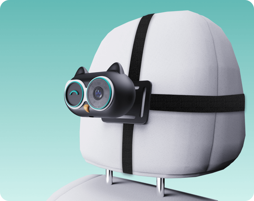 <h4>Strap it on the headrest</h4>