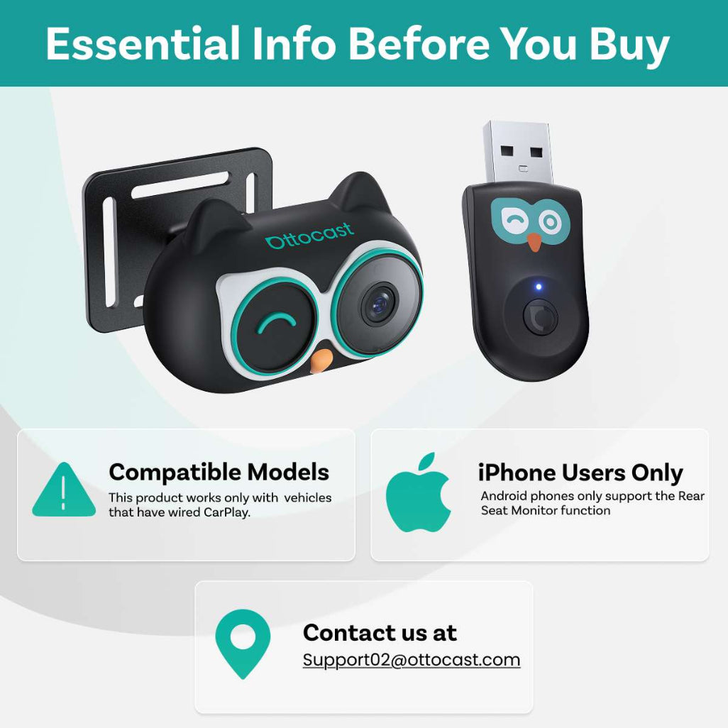 OTTOCAST® Cabin Care Wireless CarPlay Adapter