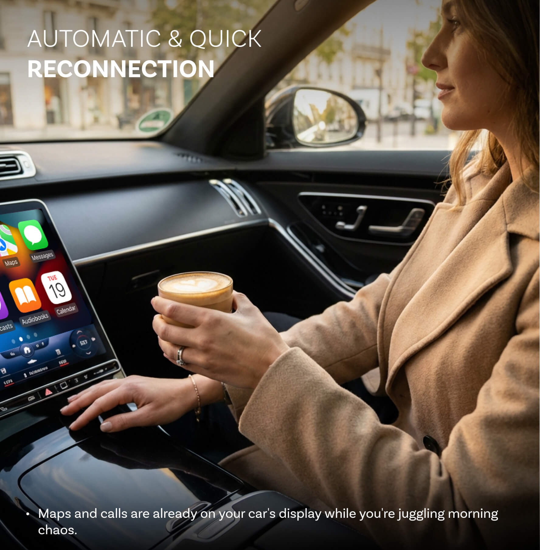 OTTOCAST® Mini Pico Wireless CarPlay/Android Auto Adapter