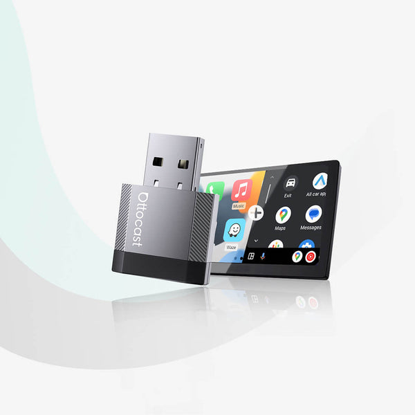 OTTOCAST® Mini NOVA Adaptador inalámbrico CarPlay/Android Auto