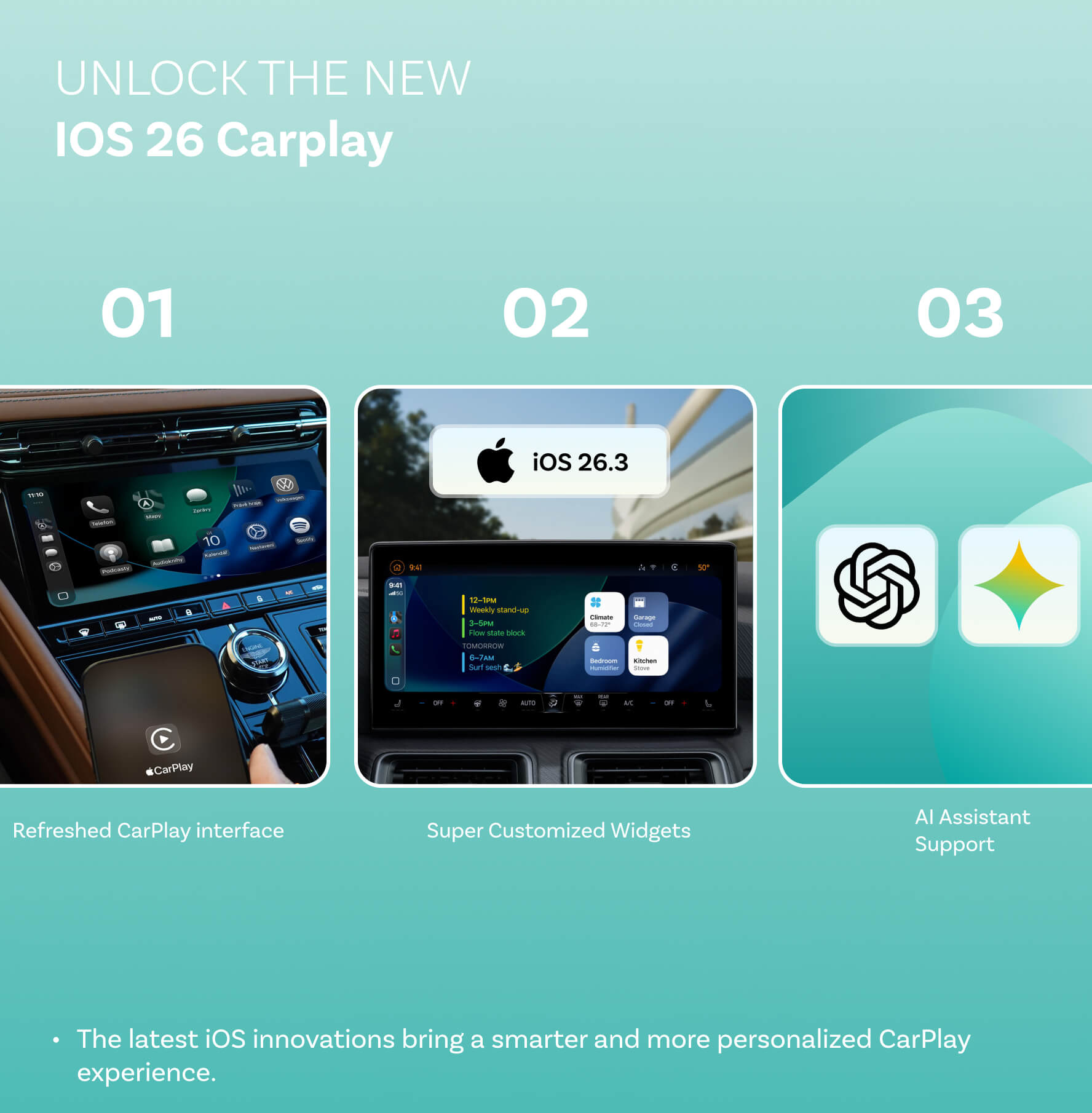 OTTOCAST® Mini 2IN1 Wireless CarPlay/Android Auto Adapter