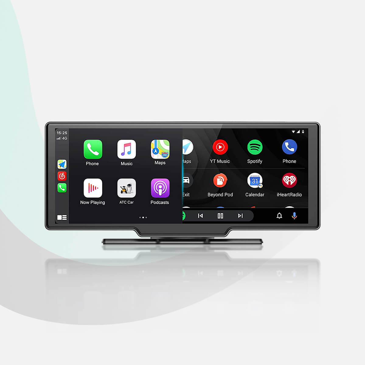 OTTOCAST® Portable 10" Apple CarPlay & Android Auto Car Display Screen